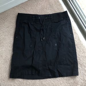 Black Jean Skirt